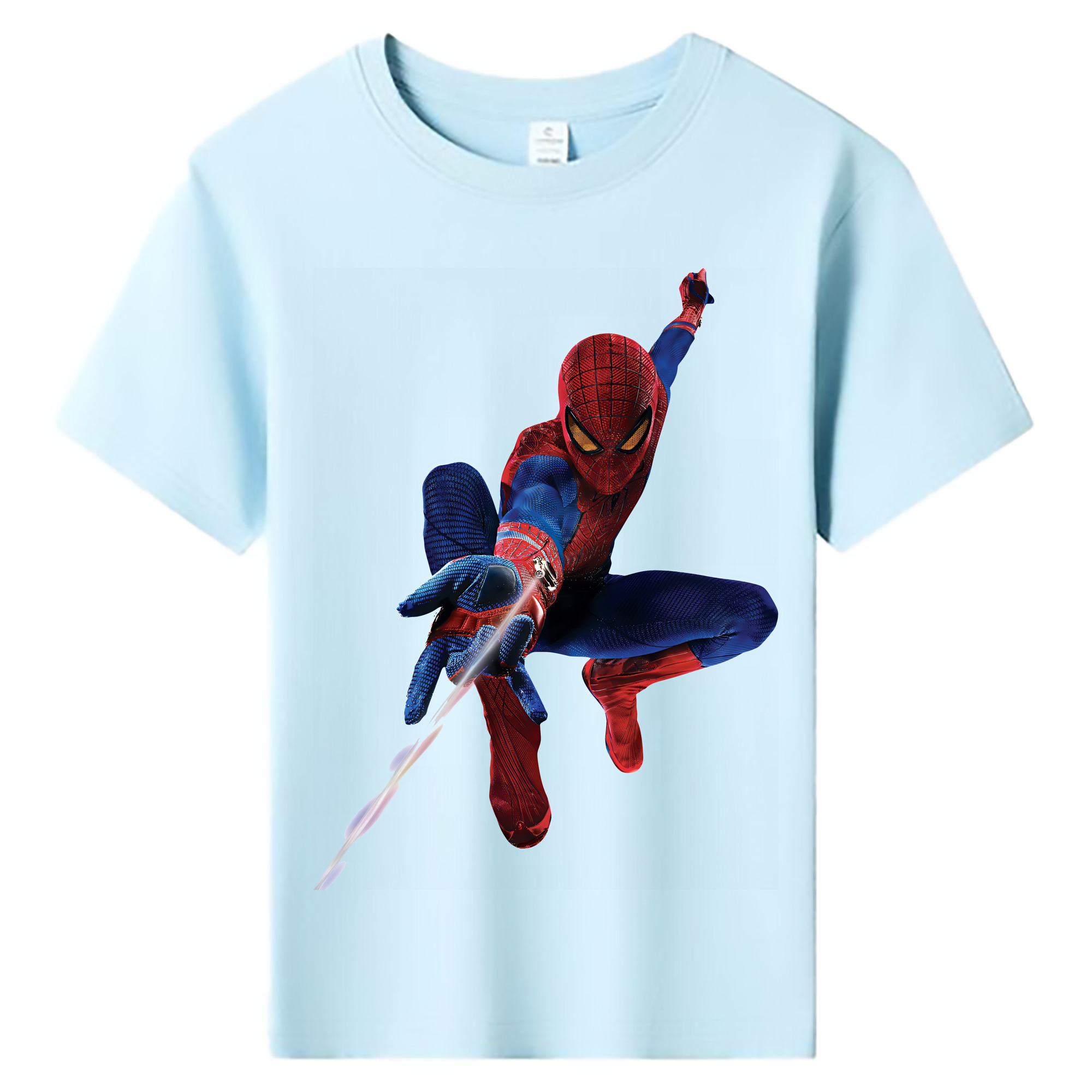 （画像用） Spider Man スパイダーマン 綿100％キッズTシャツ（フロントプリント）